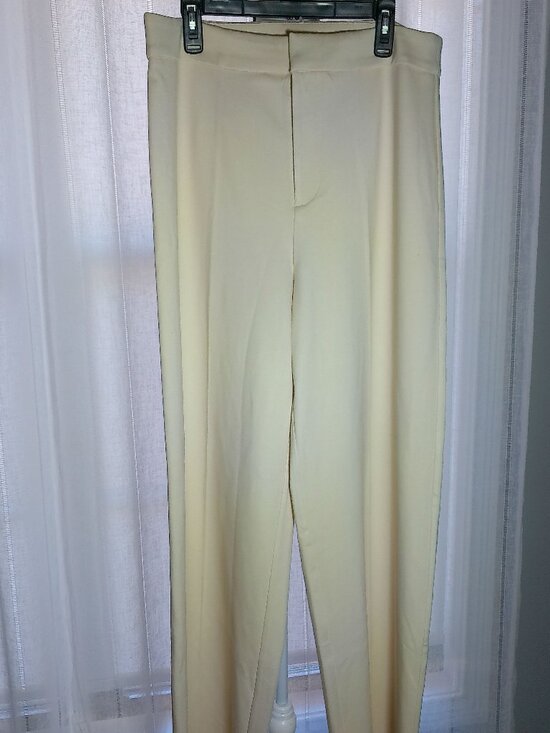 G by Giuliana Pants - G by GIULIANA Trouser Ponte Knit High Rise Wide Leg "Soft Sand" NWOT XL